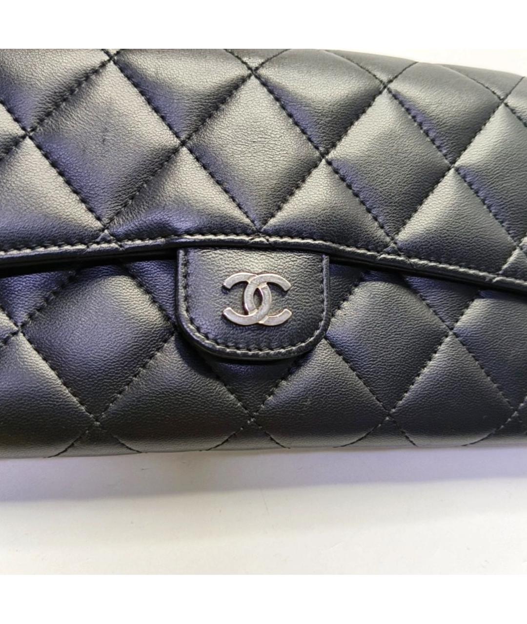 CHANEL Черная кожаная сумка через плечо, фото 8