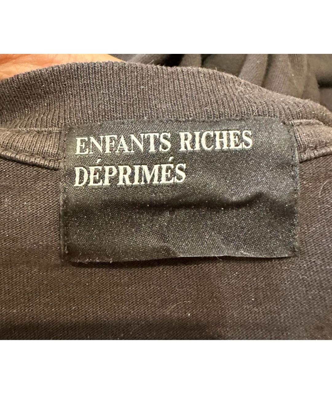 Enfants Riches Déprimés Антрацитовая хлопковая футболка, фото 3