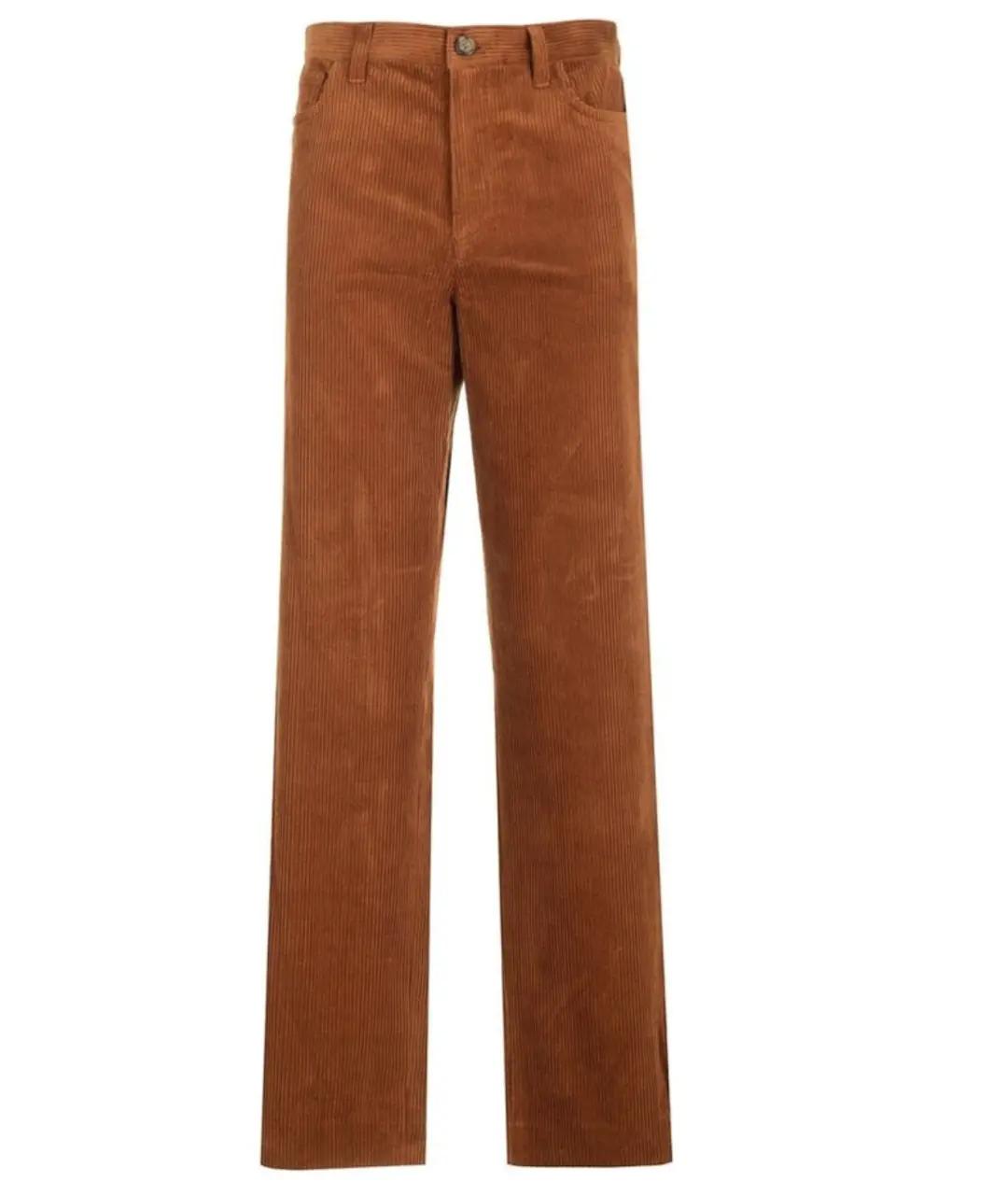 A.P.C. Коричневые хлопковые прямые джинсы, фото 6