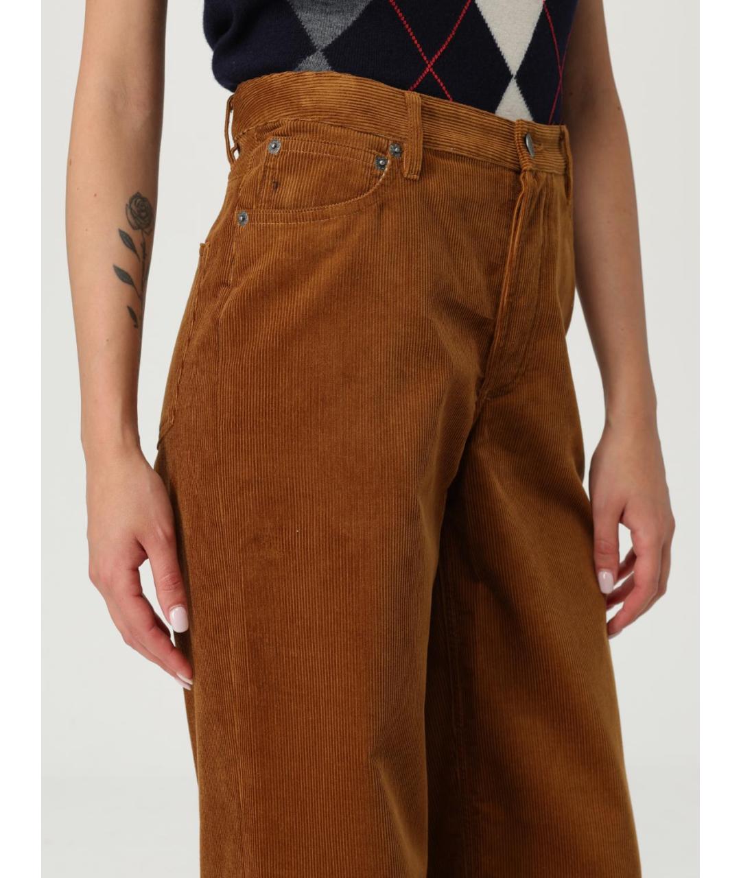 A.P.C. Коричневые хлопковые прямые джинсы, фото 5