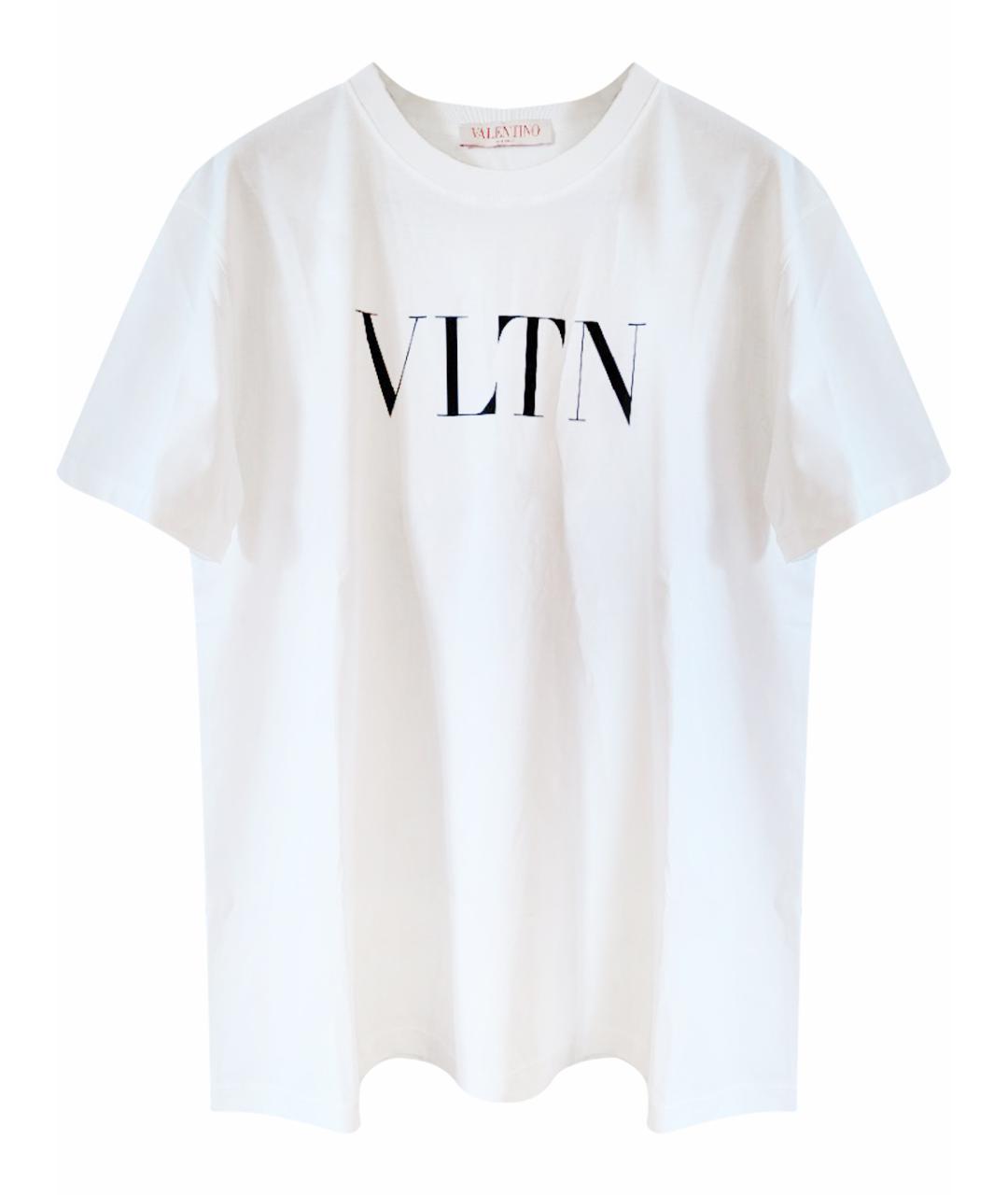 VALENTINO Белая хлопковая футболка, фото 1