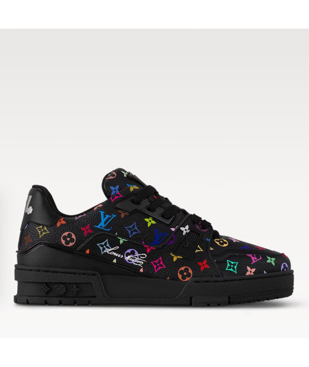 LOUIS VUITTON Черные кеды, фото 4