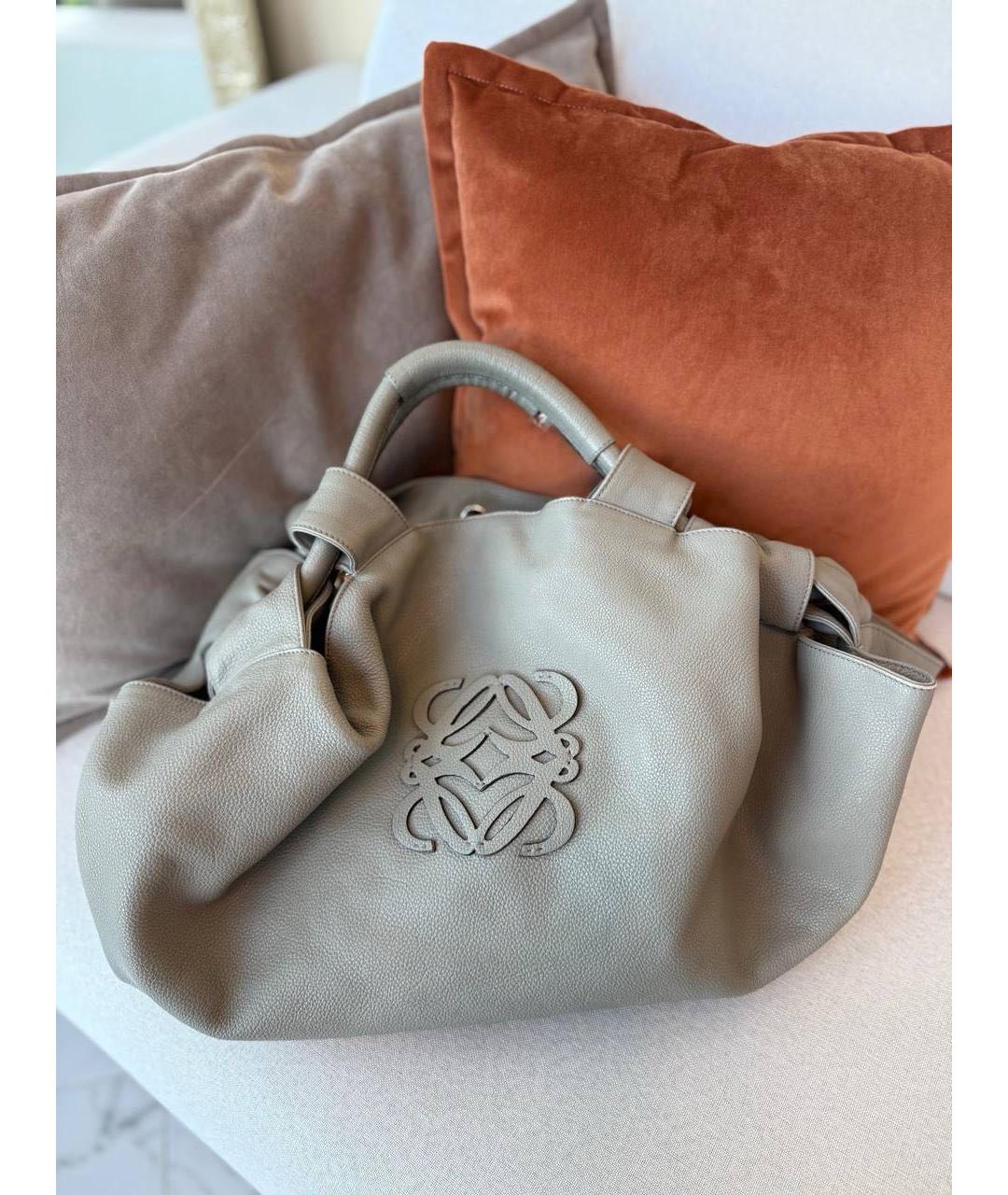 LOEWE Серая сумка тоут, фото 5
