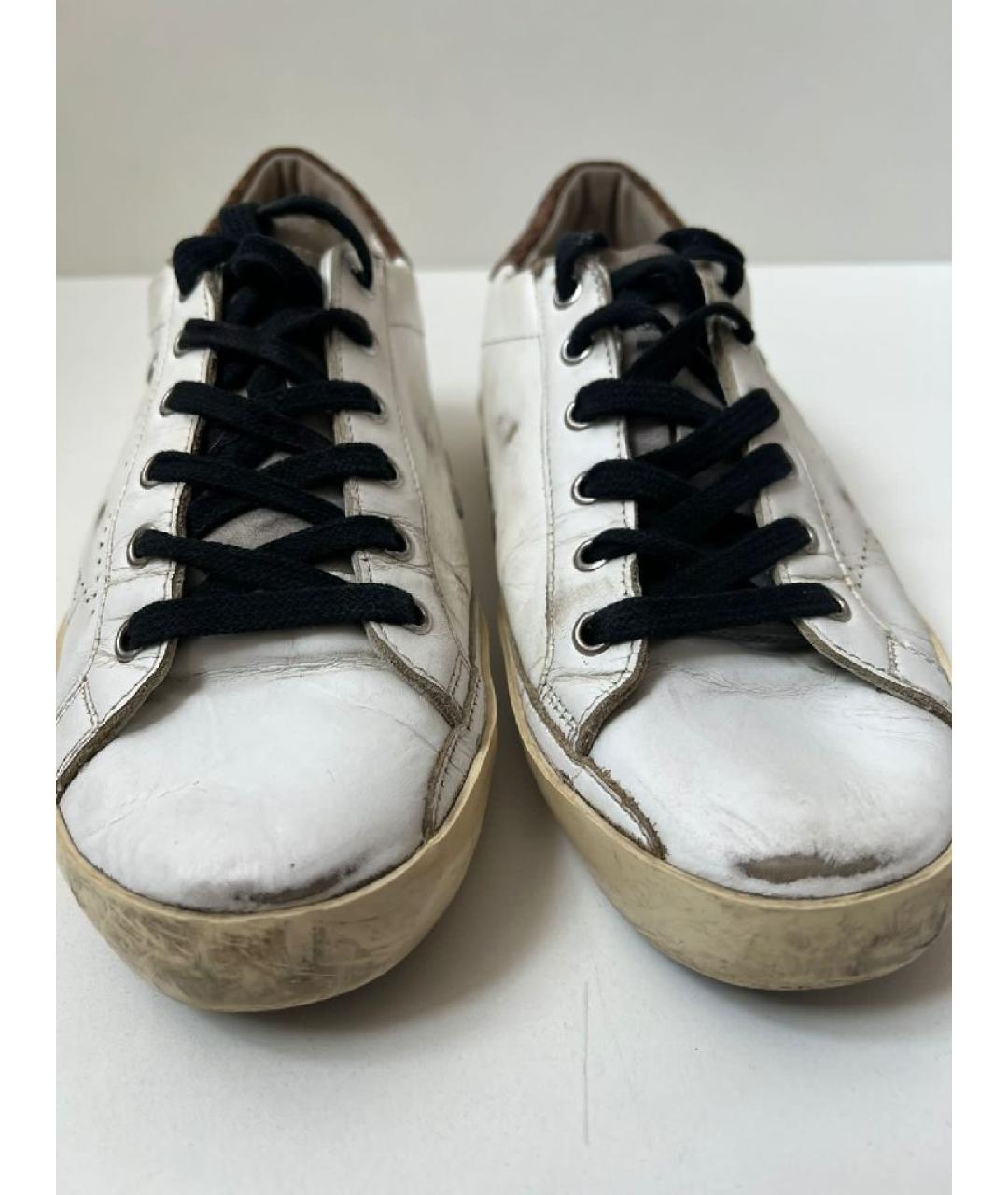 GOLDEN GOOSE DELUXE BRAND Белые кожаные кеды, фото 9