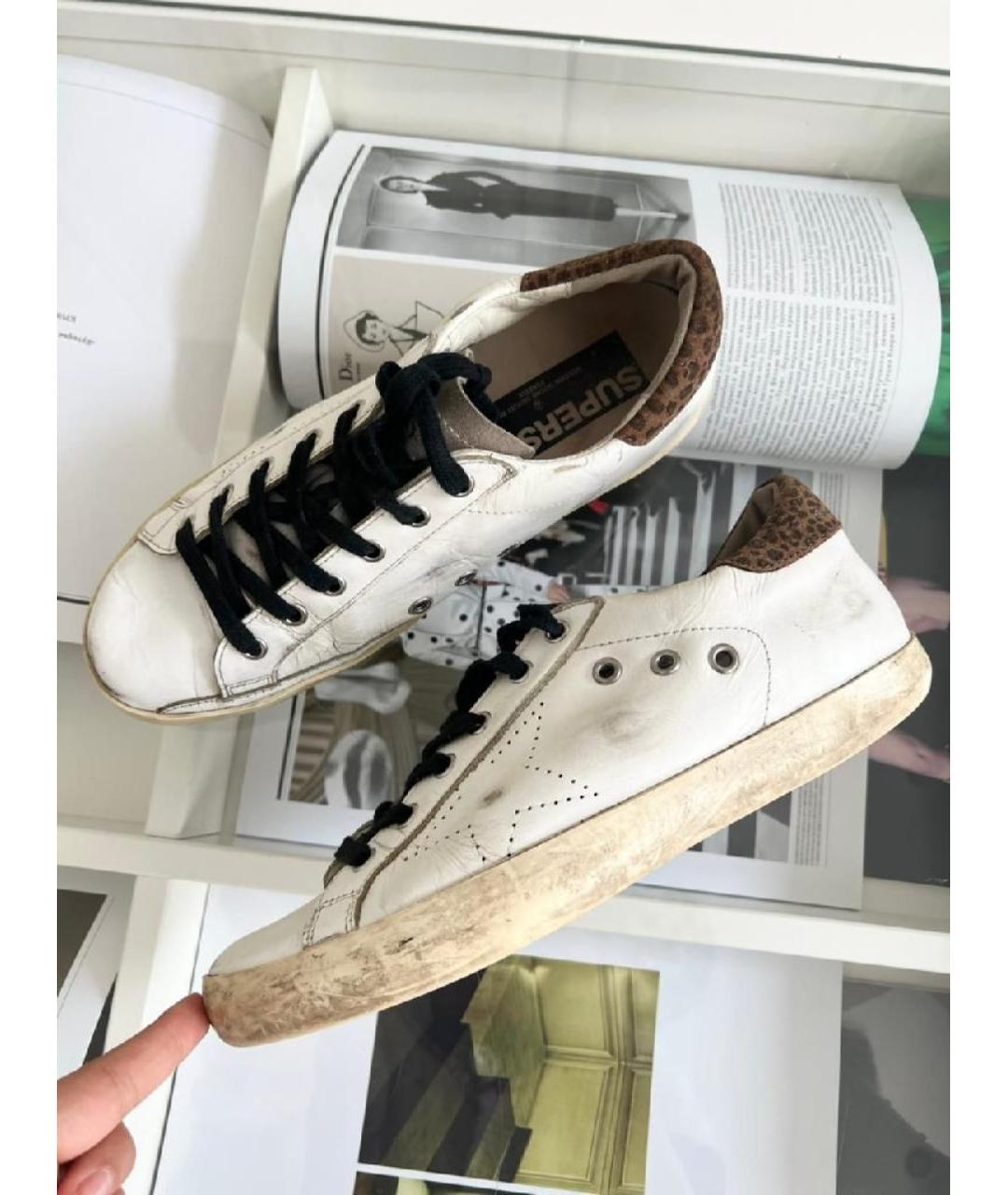 GOLDEN GOOSE DELUXE BRAND Белые кожаные кеды, фото 8
