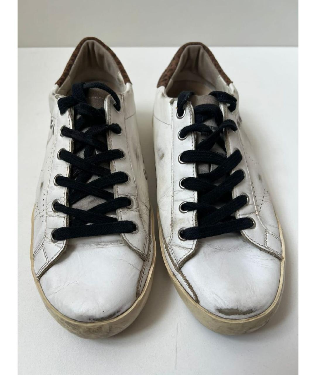 GOLDEN GOOSE DELUXE BRAND Белые кожаные кеды, фото 2