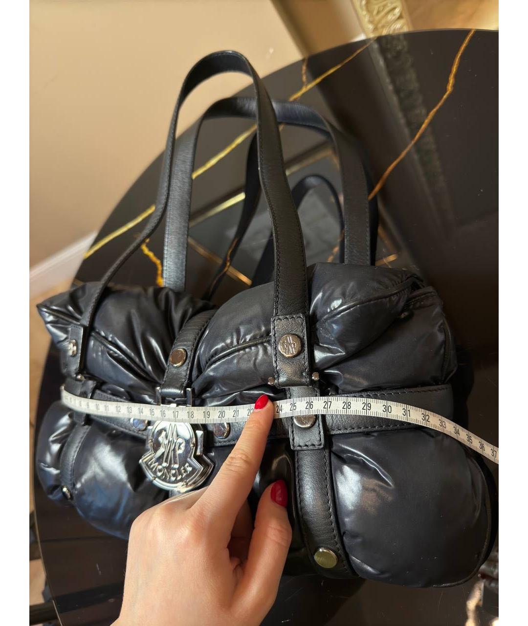 MONCLER Темно-синяя сумка тоут, фото 8