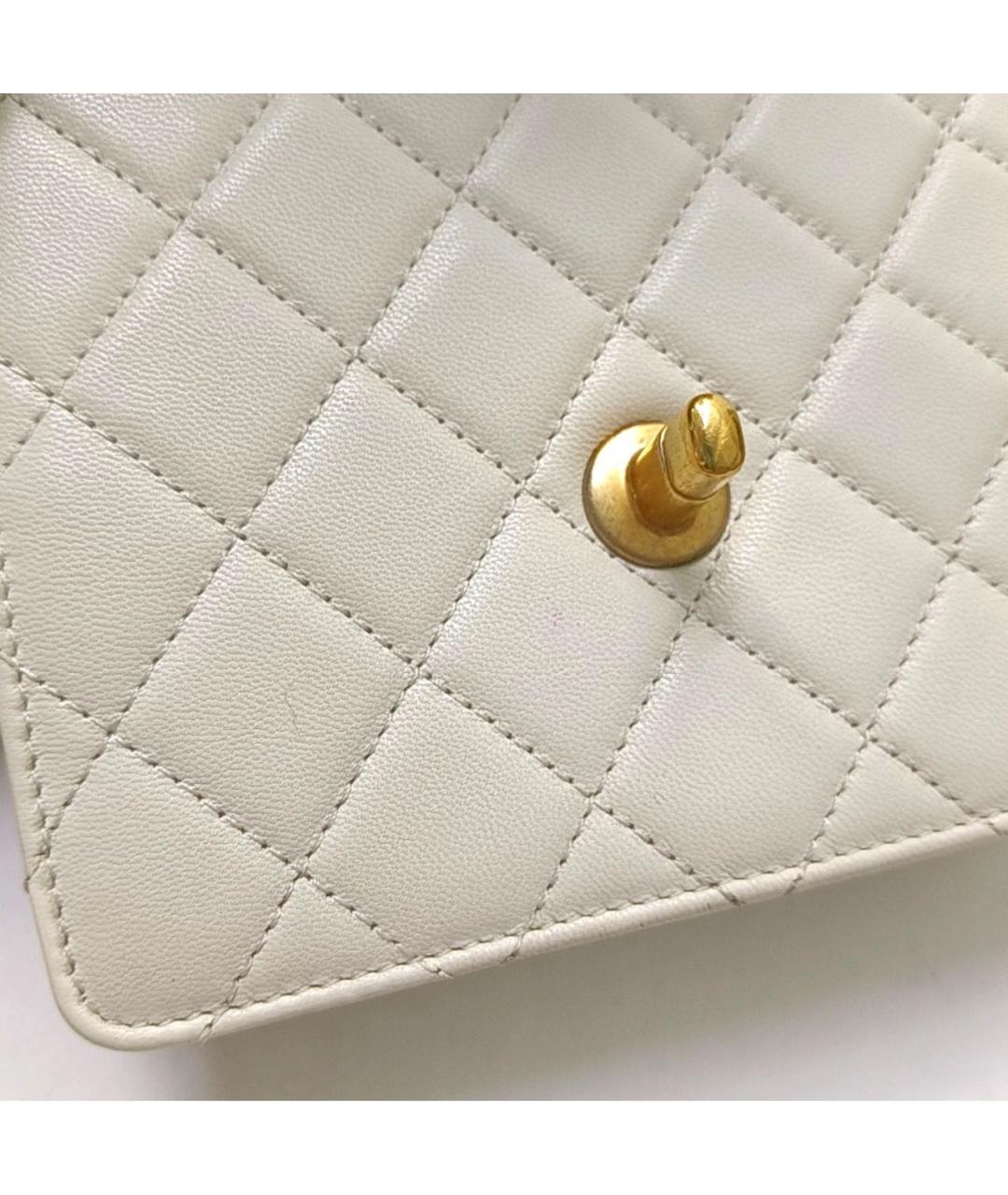 CHANEL Бежевая кожаная сумка через плечо, фото 8