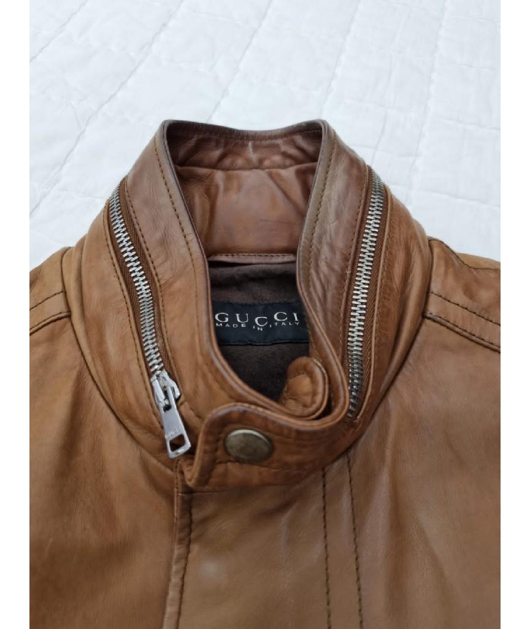 GUCCI Коричневая хлопковая куртка, фото 3