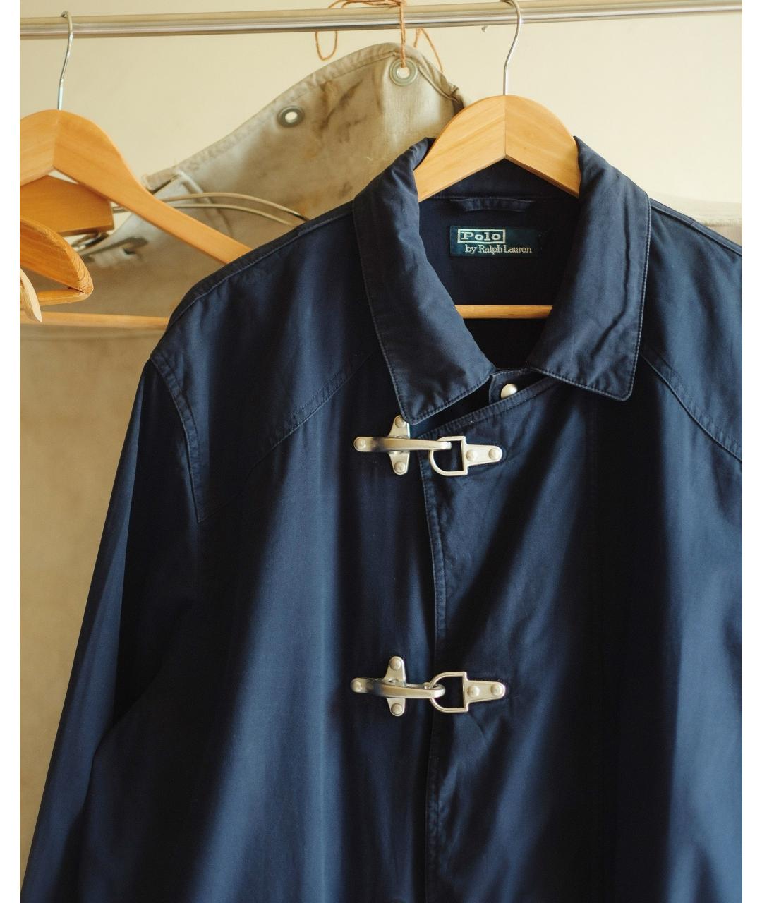 POLO RALPH LAUREN Темно-синяя хлопковая куртка, фото 2
