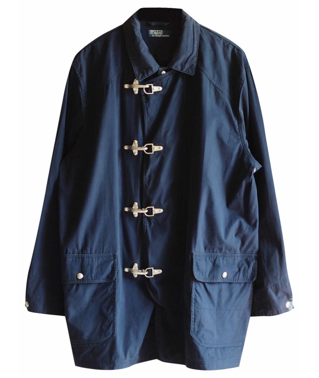 POLO RALPH LAUREN Темно-синяя хлопковая куртка, фото 1