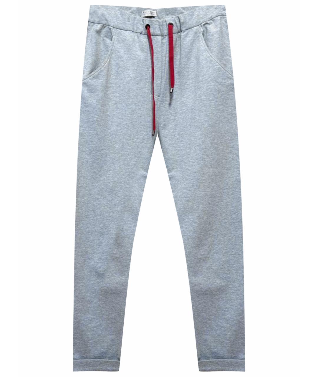 BRUNELLO CUCINELLI Серые спортивные брюки и шорты, фото 1