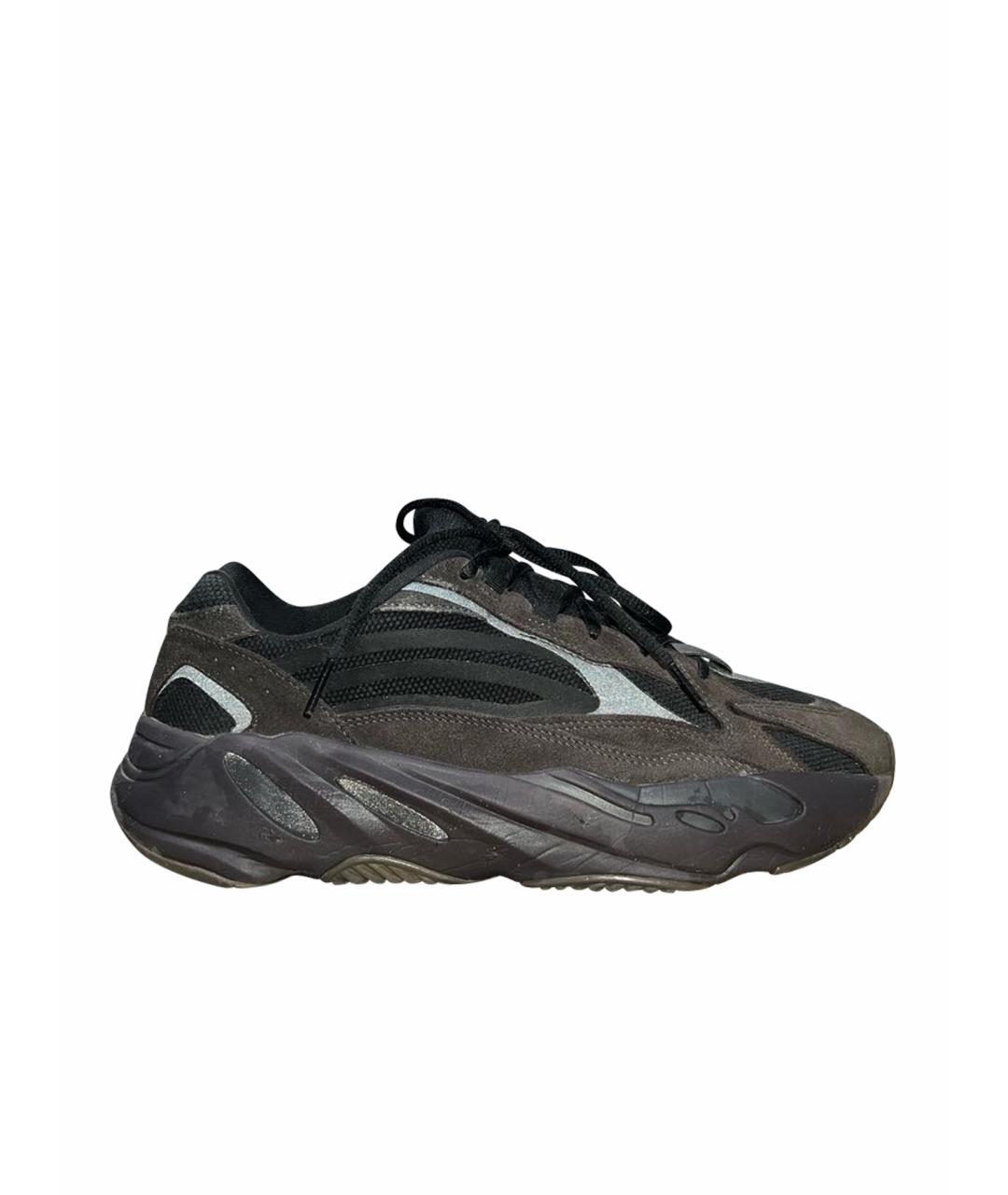 ADIDAS YEEZY Коричневые замшевые низкие кроссовки / кеды, фото 7