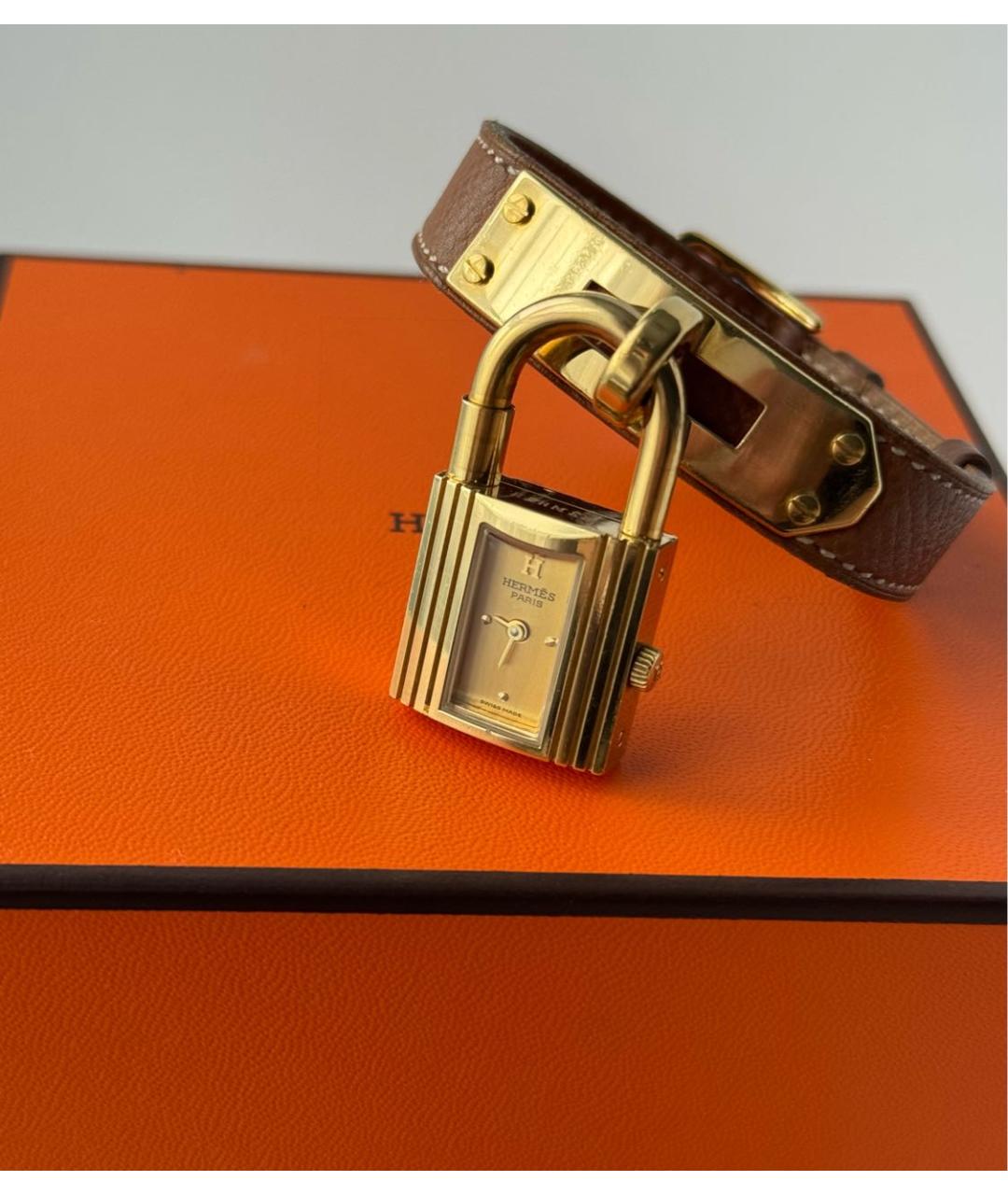 HERMES Коричневые часы, фото 2