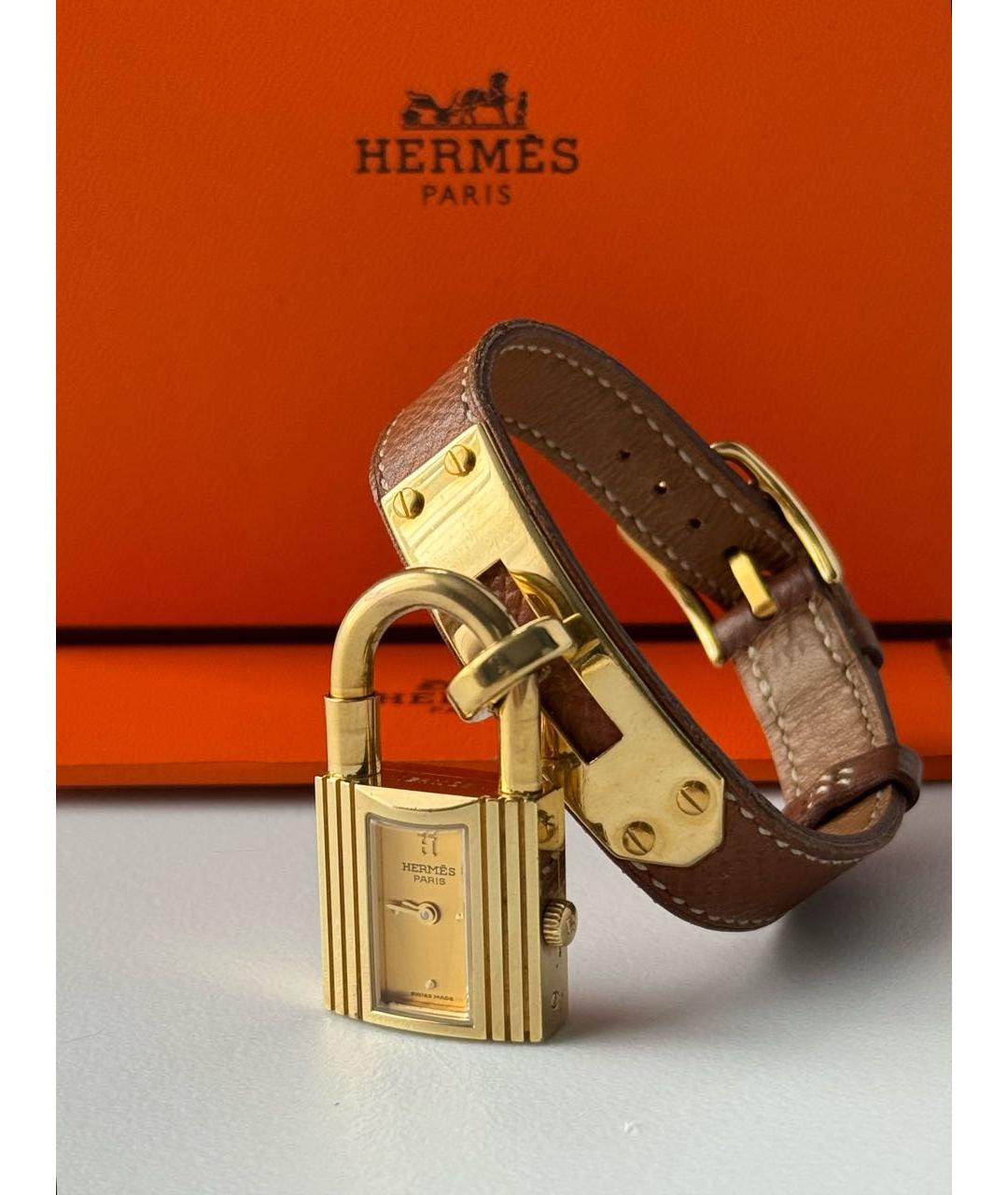 HERMES Коричневые часы, фото 3