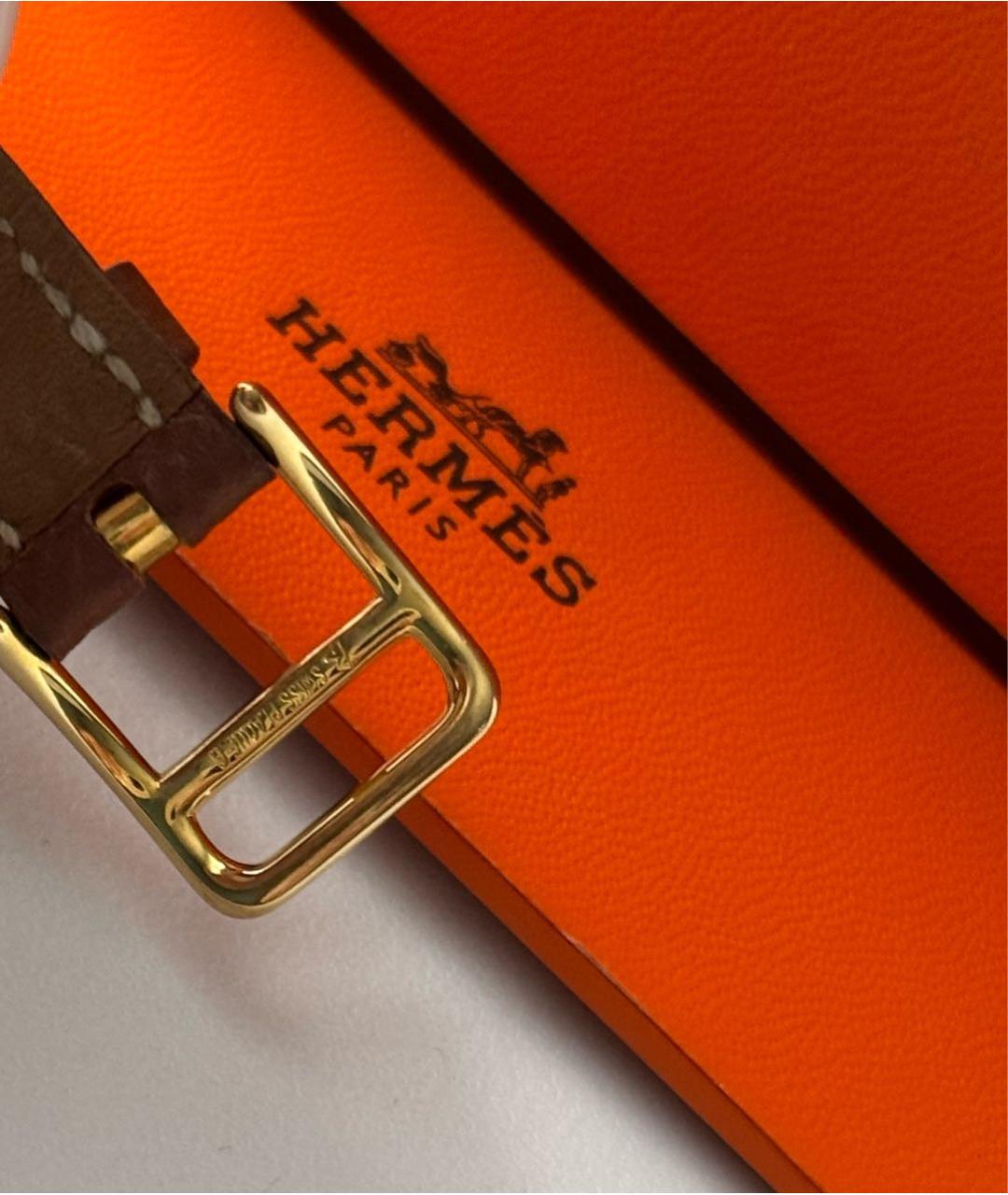 HERMES Коричневые часы, фото 6