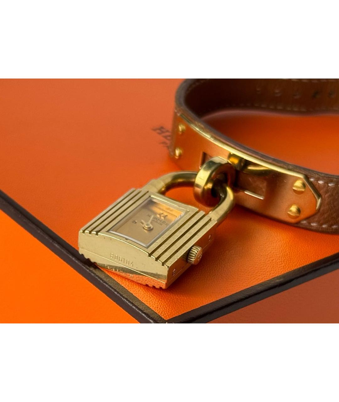 HERMES Коричневые часы, фото 5