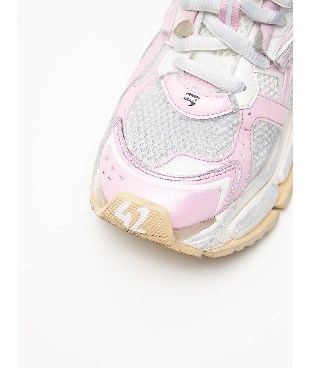 BALENCIAGA Розовые низкие кроссовки / кеды, фото 4