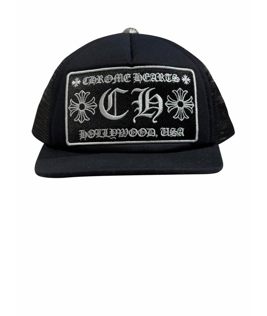 CHROME HEARTS Черная хлопковая кепка, фото 1