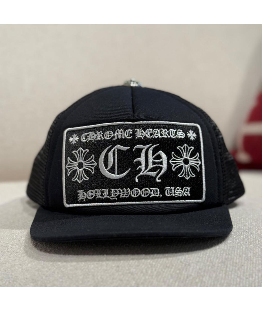CHROME HEARTS Черная хлопковая кепка, фото 8