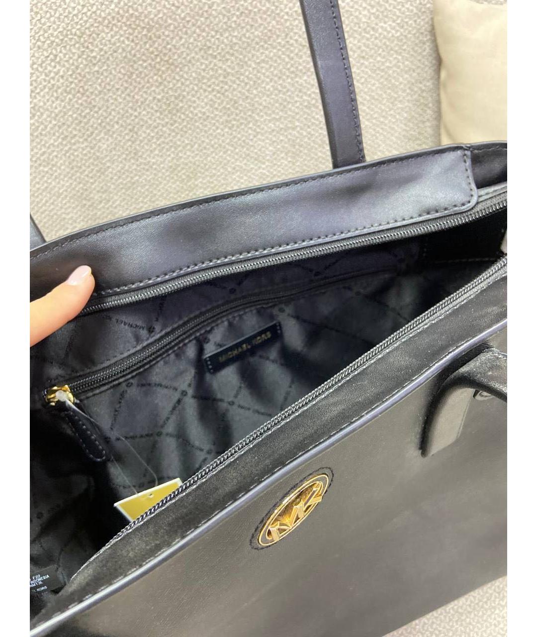 MICHAEL KORS Черная сумка тоут, фото 4