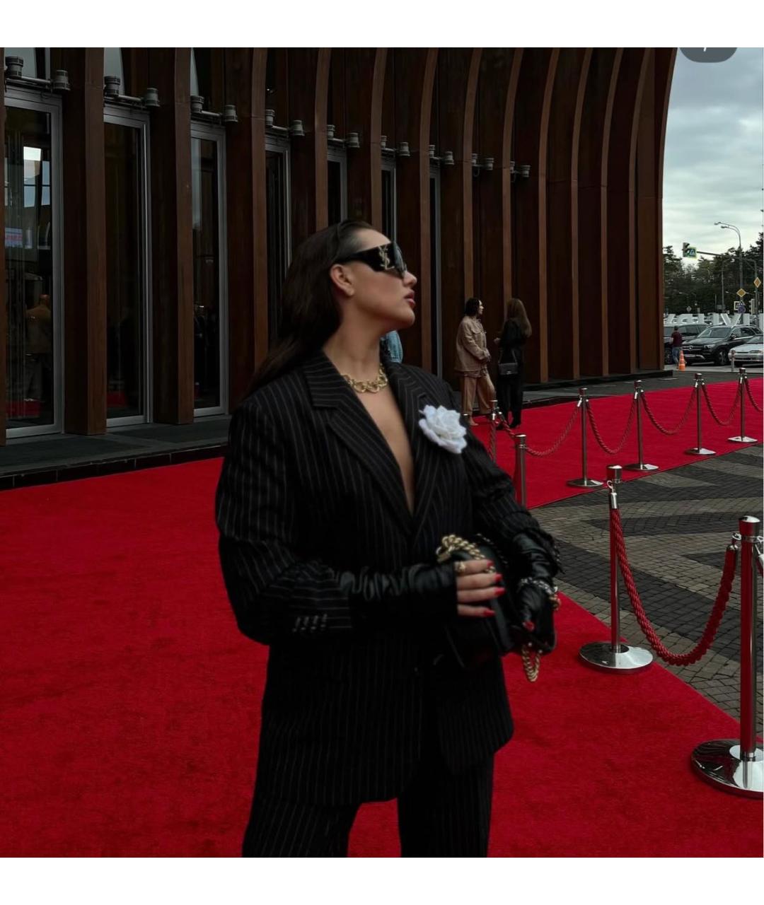SAINT LAURENT Черные пластиковые солнцезащитные очки, фото 6