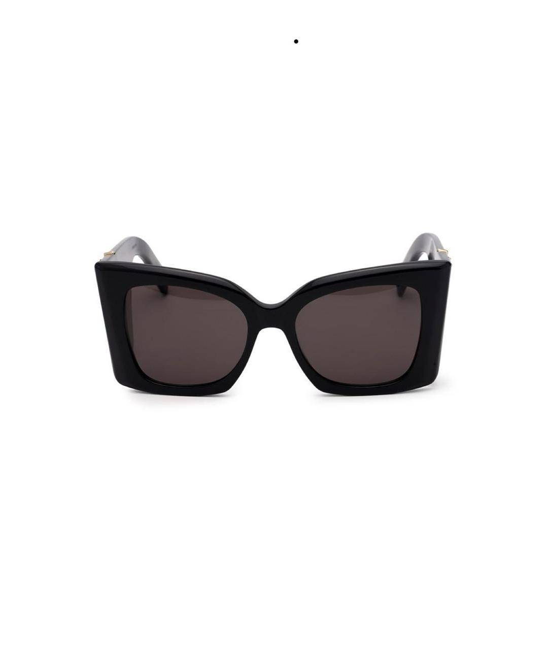 SAINT LAURENT Черные пластиковые солнцезащитные очки, фото 4