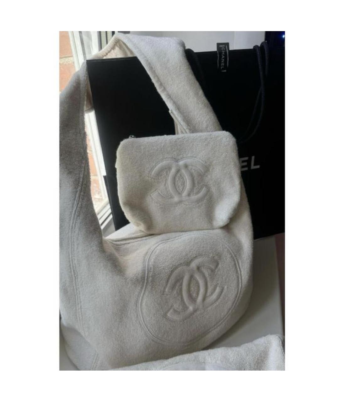 CHANEL Белая пляжная сумка, фото 5