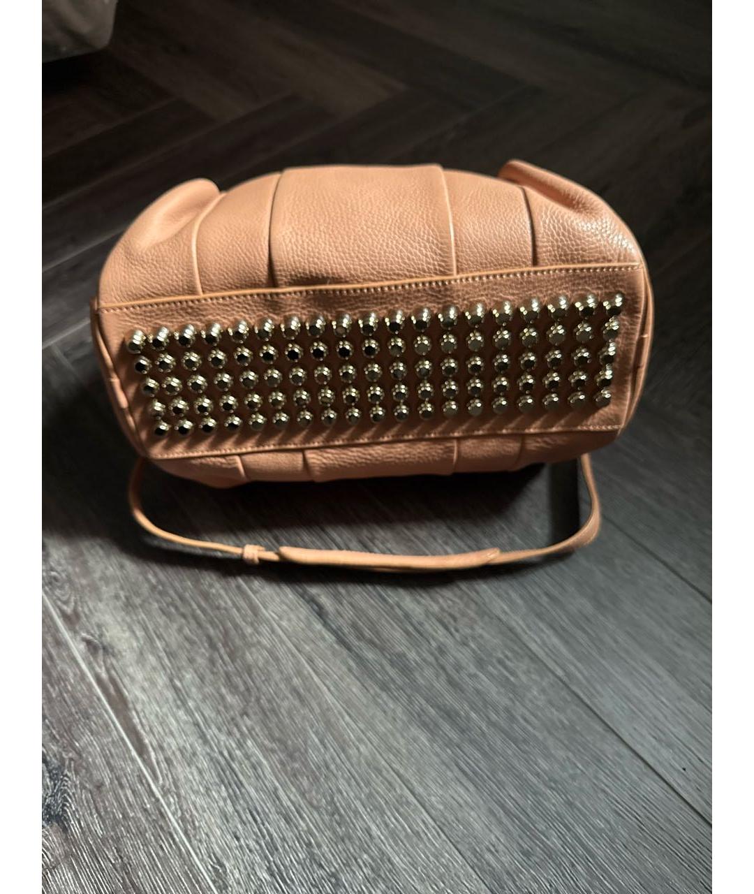 ALEXANDER WANG Коричневая кожаная сумка с короткими ручками, фото 6