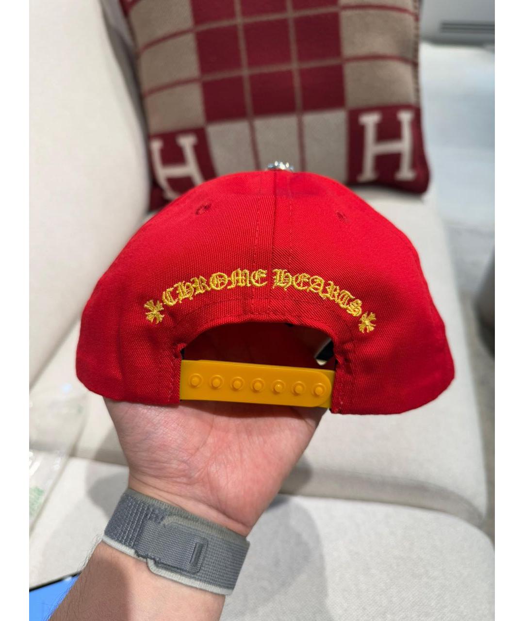 CHROME HEARTS Красная хлопковая кепка/бейсболка, фото 5