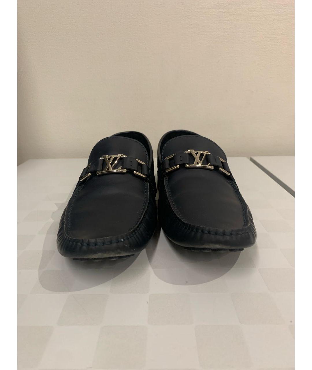 LOUIS VUITTON Черные мокасины из искусственной кожи, фото 2