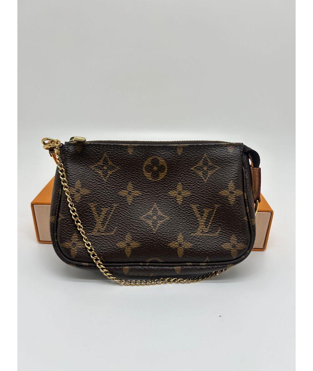 LOUIS VUITTON Коричневая сумка с короткими ручками, фото 7