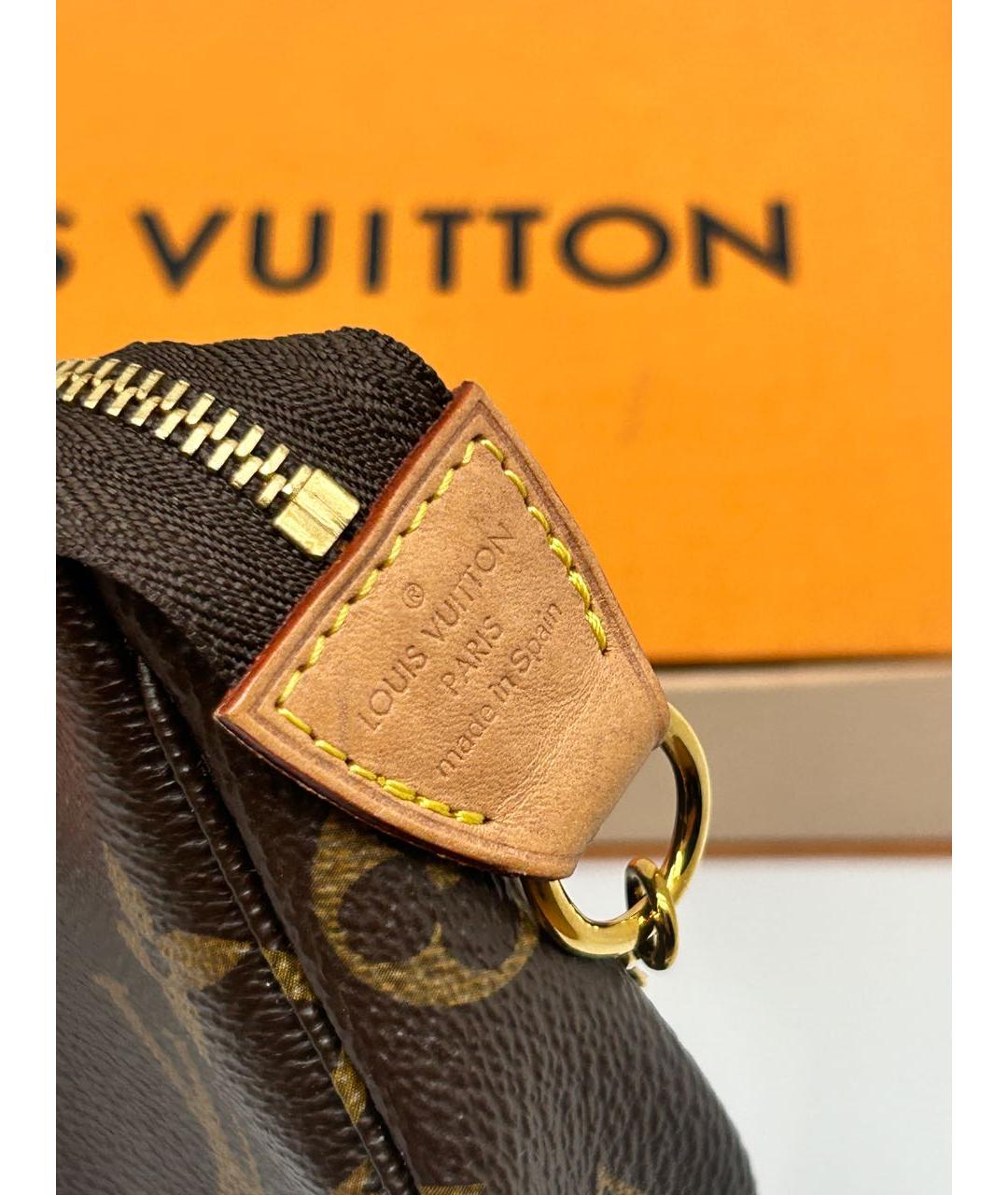 LOUIS VUITTON Коричневая сумка с короткими ручками, фото 3