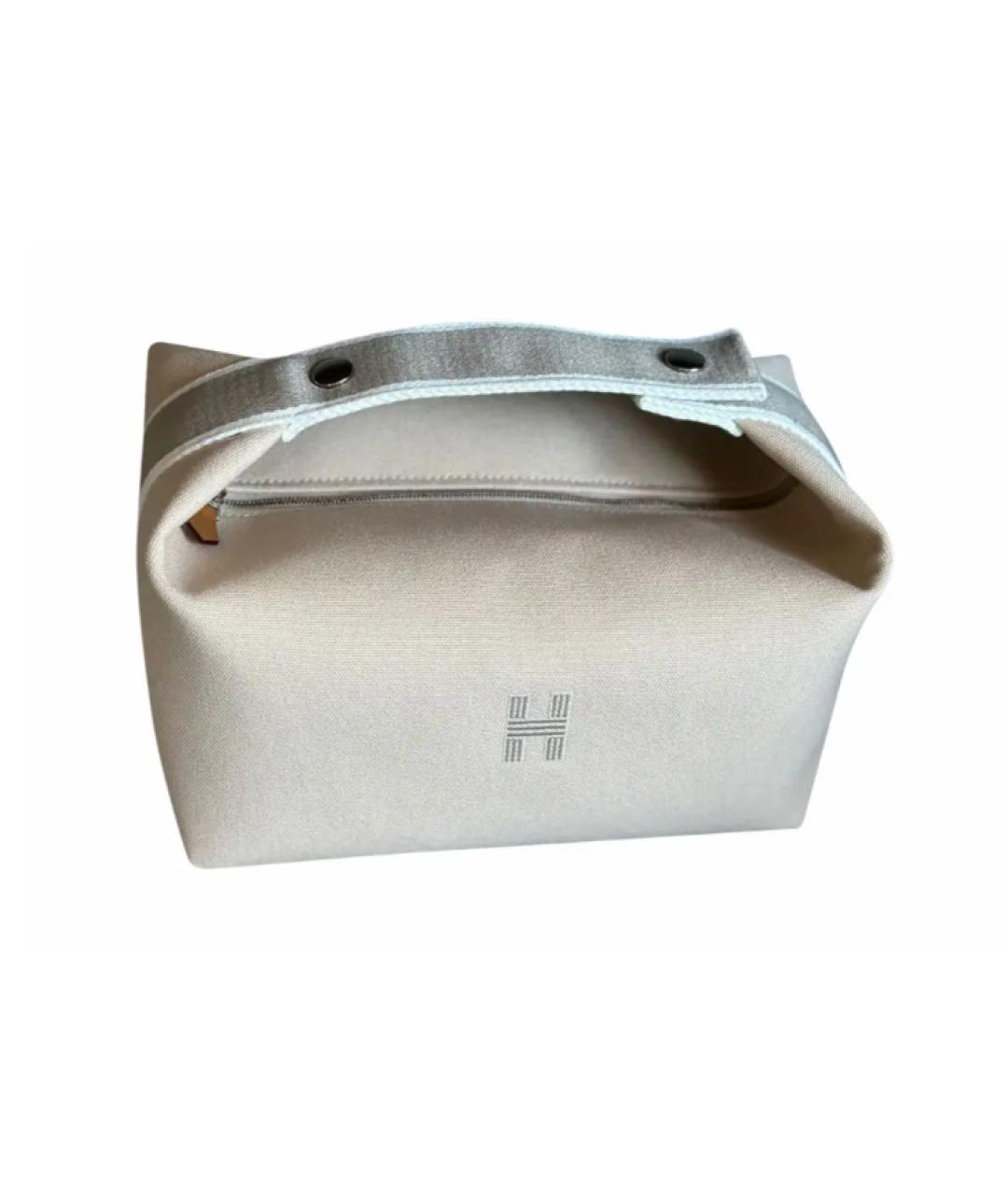 HERMES Голубая тканевая косметичка, фото 1