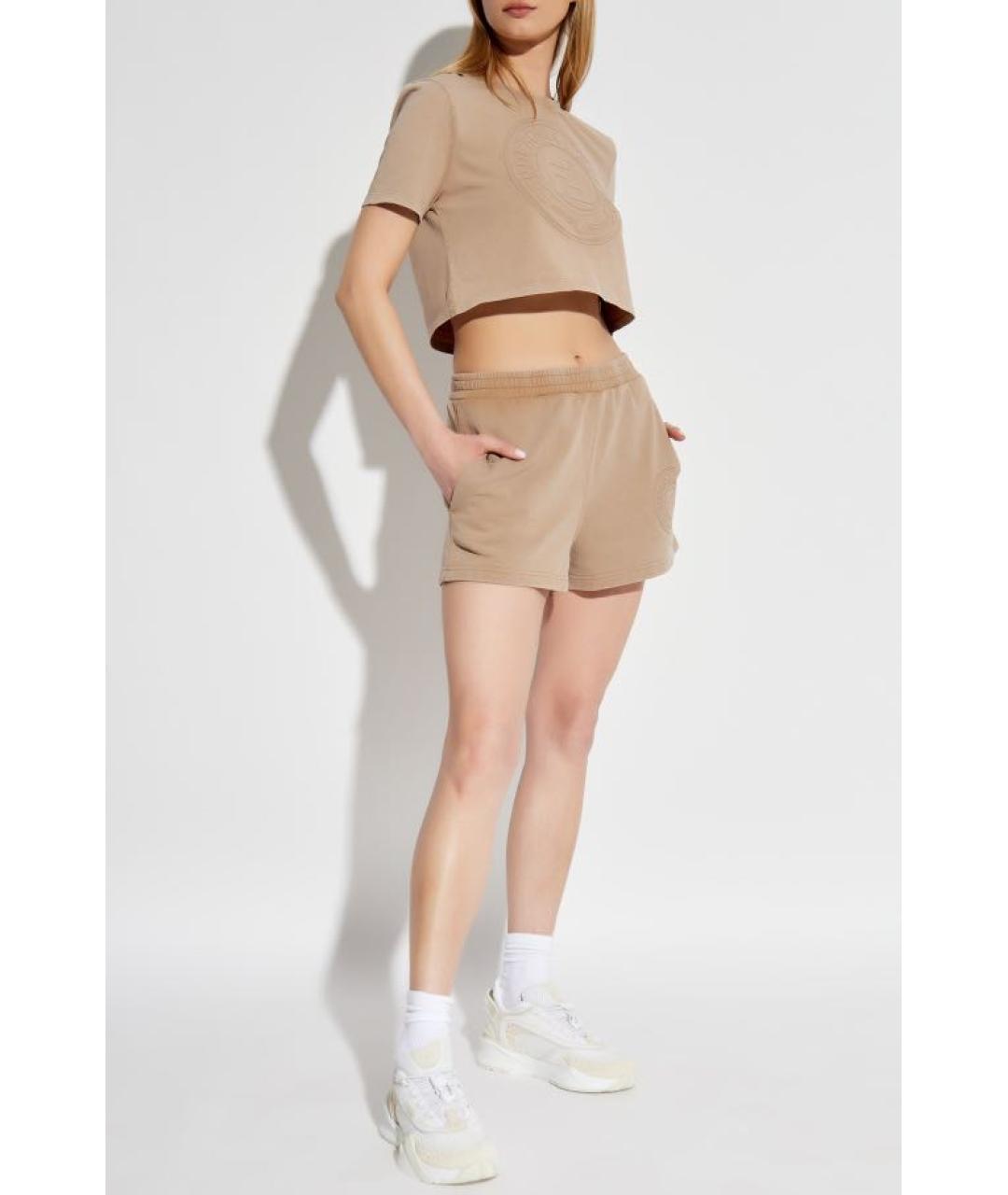 FENDI Бежевая хлопковая футболка, фото 5