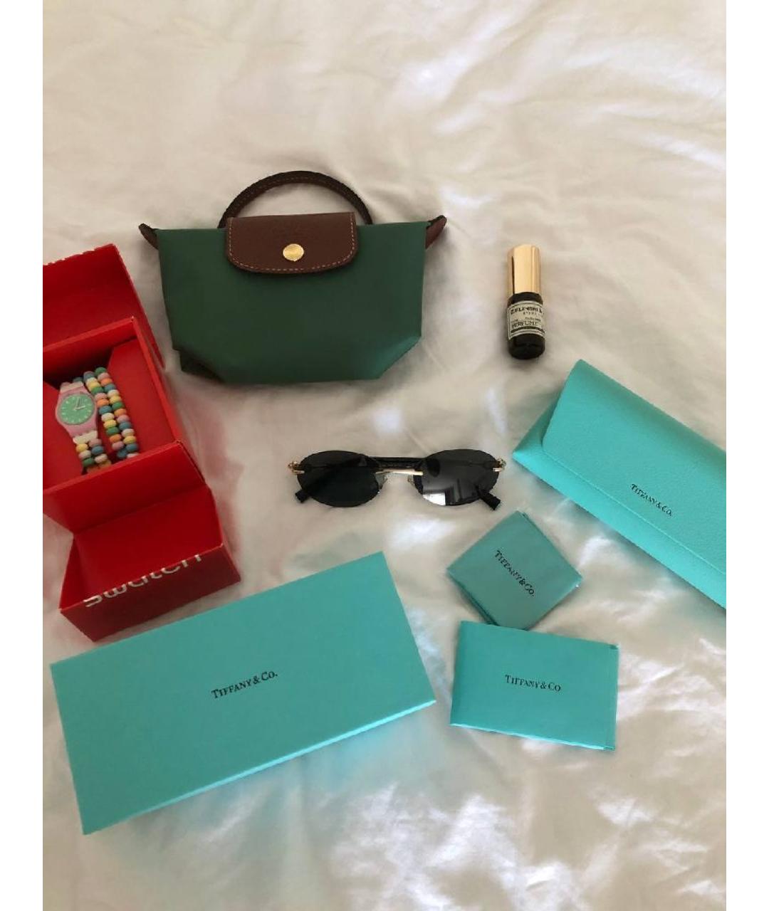 TIFFANY&CO Серебряные металлические солнцезащитные очки, фото 3