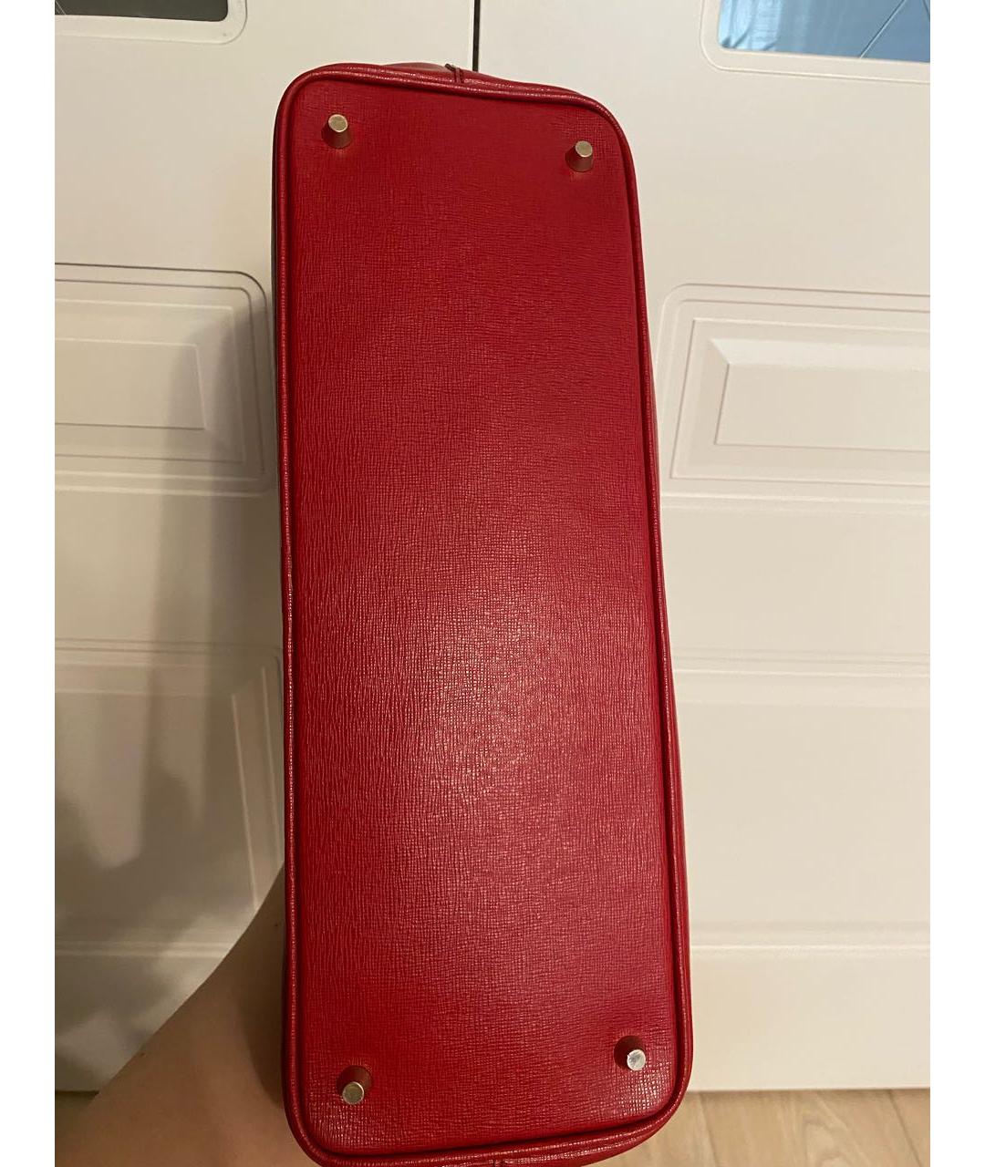 FURLA Красная кожаная сумка тоут, фото 3