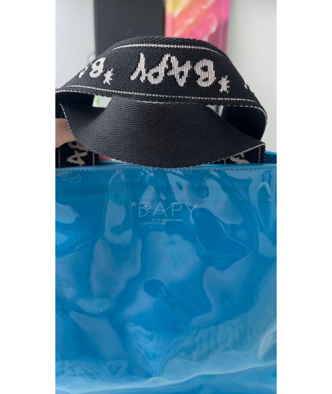 A BATHING APE Голубая пляжная сумка, фото 6