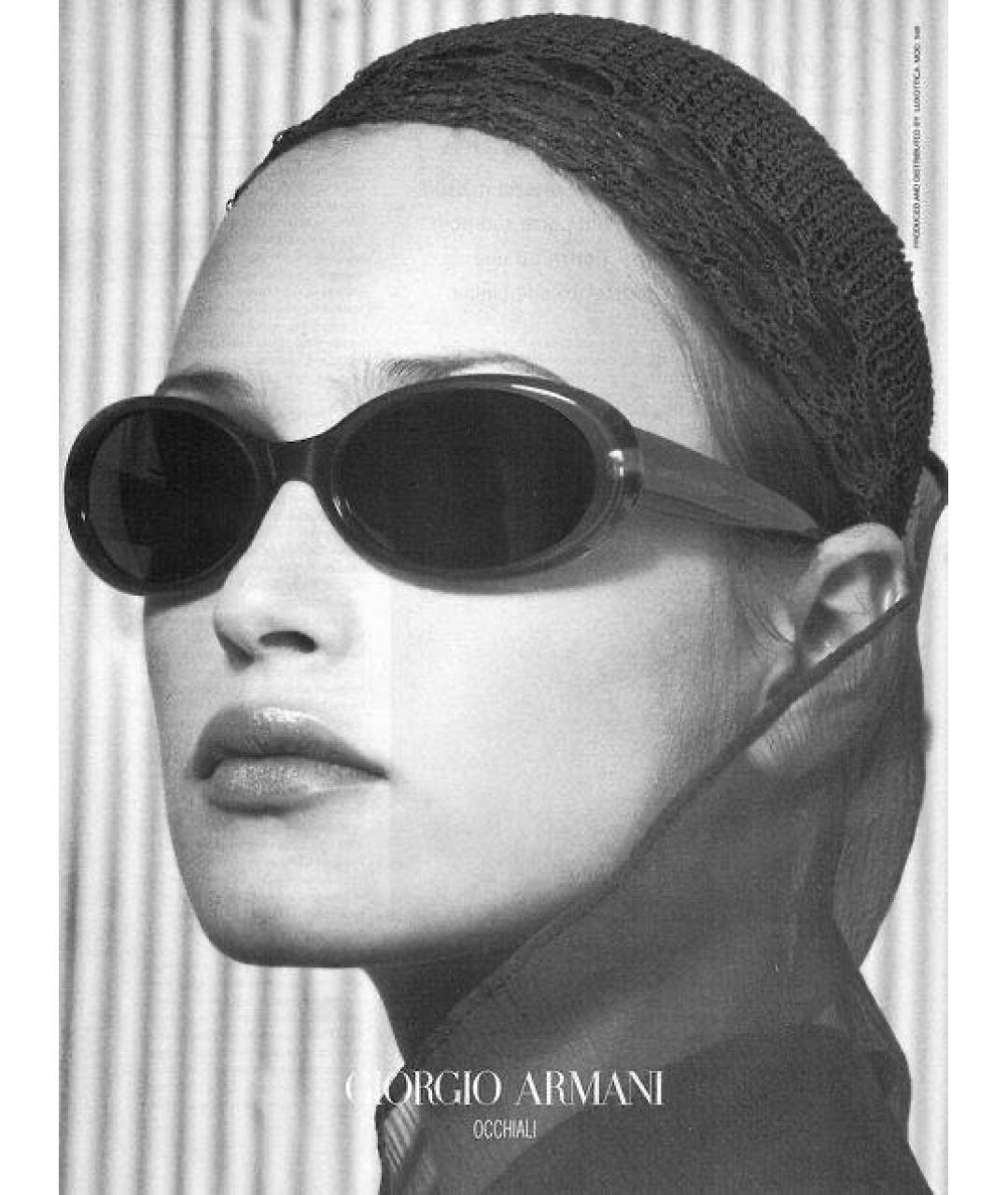 GIORGIO ARMANI Коричневые пластиковые солнцезащитные очки, фото 8