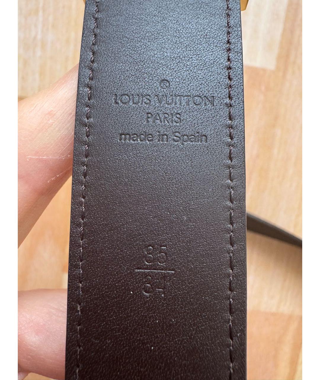 LOUIS VUITTON Коричневый ремень, фото 3