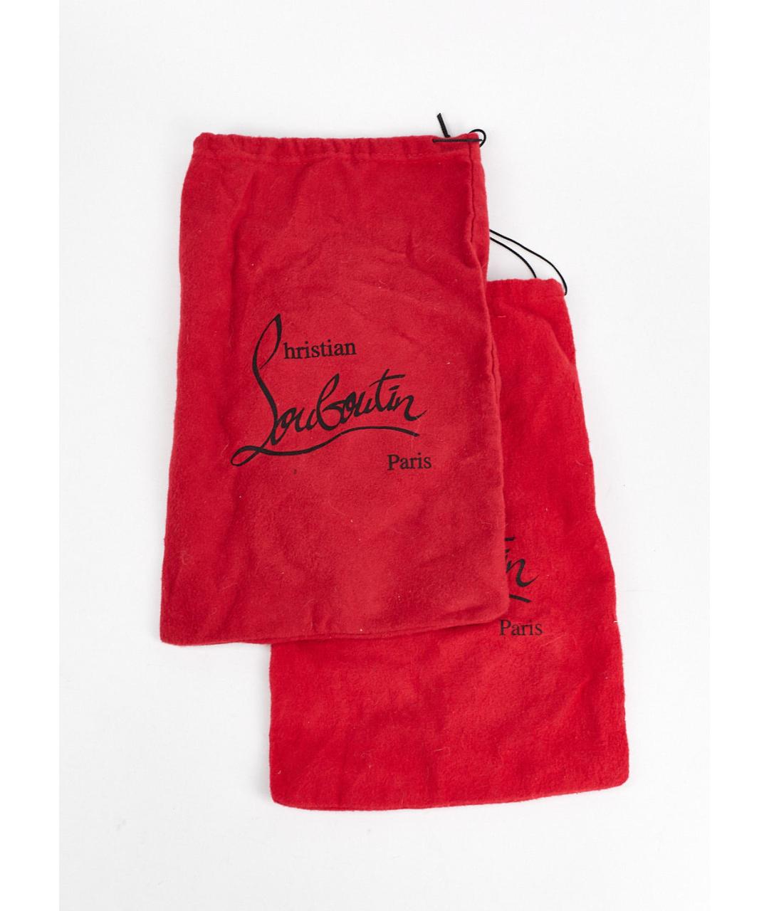 CHRISTIAN LOUBOUTIN Зеленые кожаные босоножки, фото 6