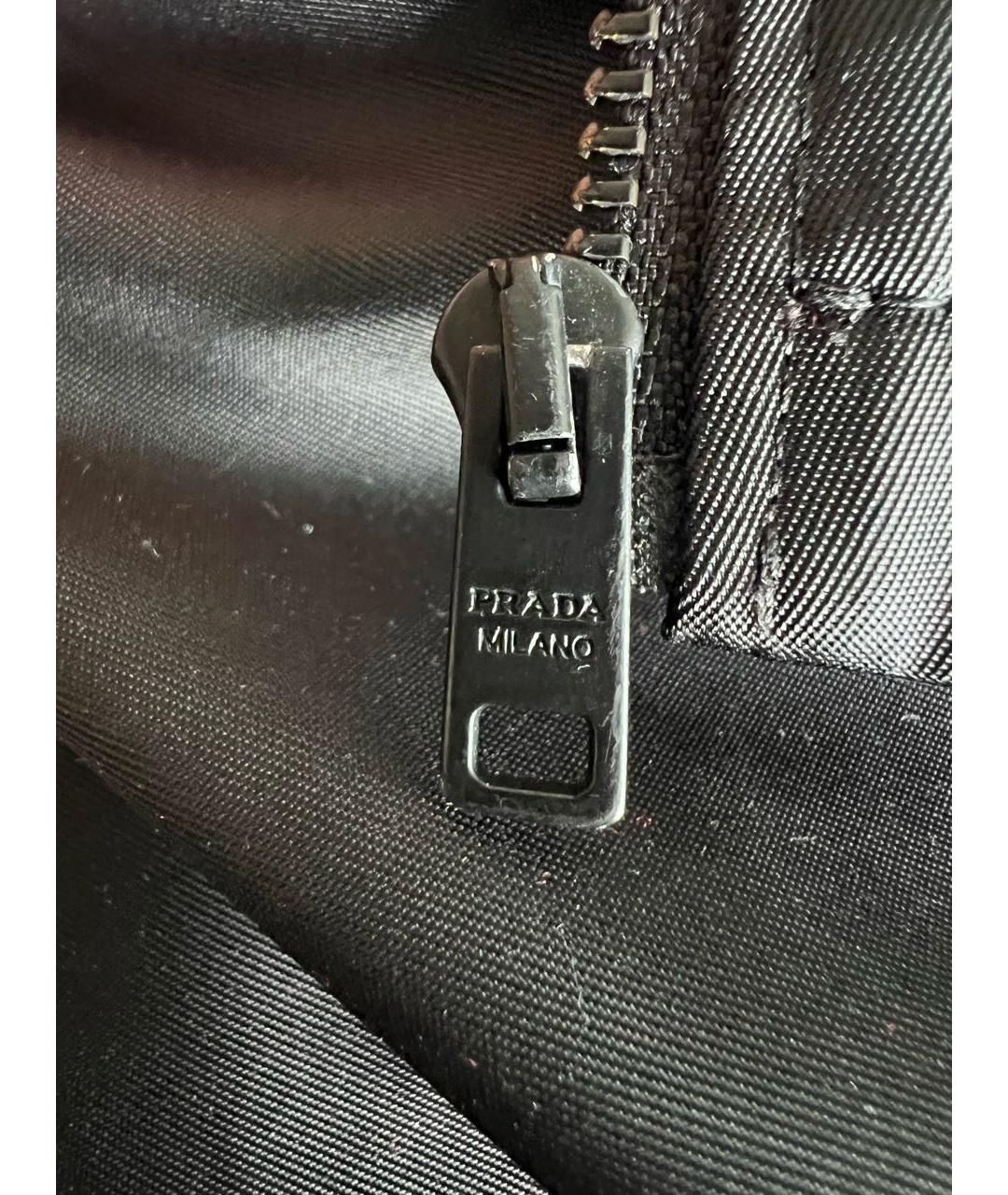 PRADA Черная полиамидовая куртка, фото 4