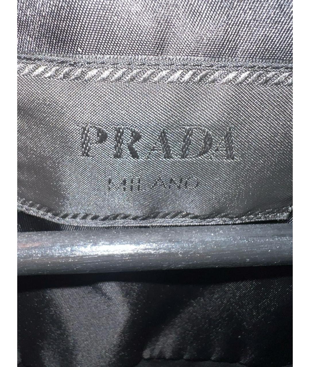 PRADA Черная полиамидовая куртка, фото 3