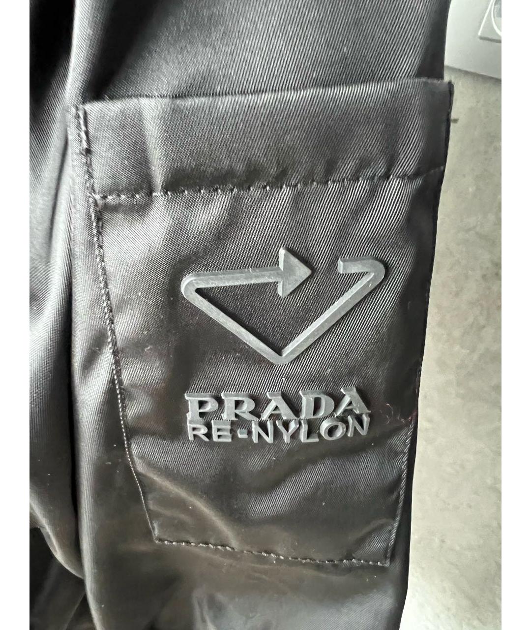 PRADA Черная полиамидовая куртка, фото 5
