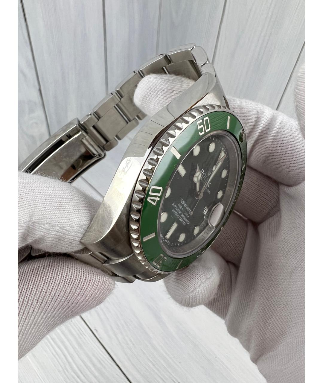 ROLEX Зеленые часы, фото 5
