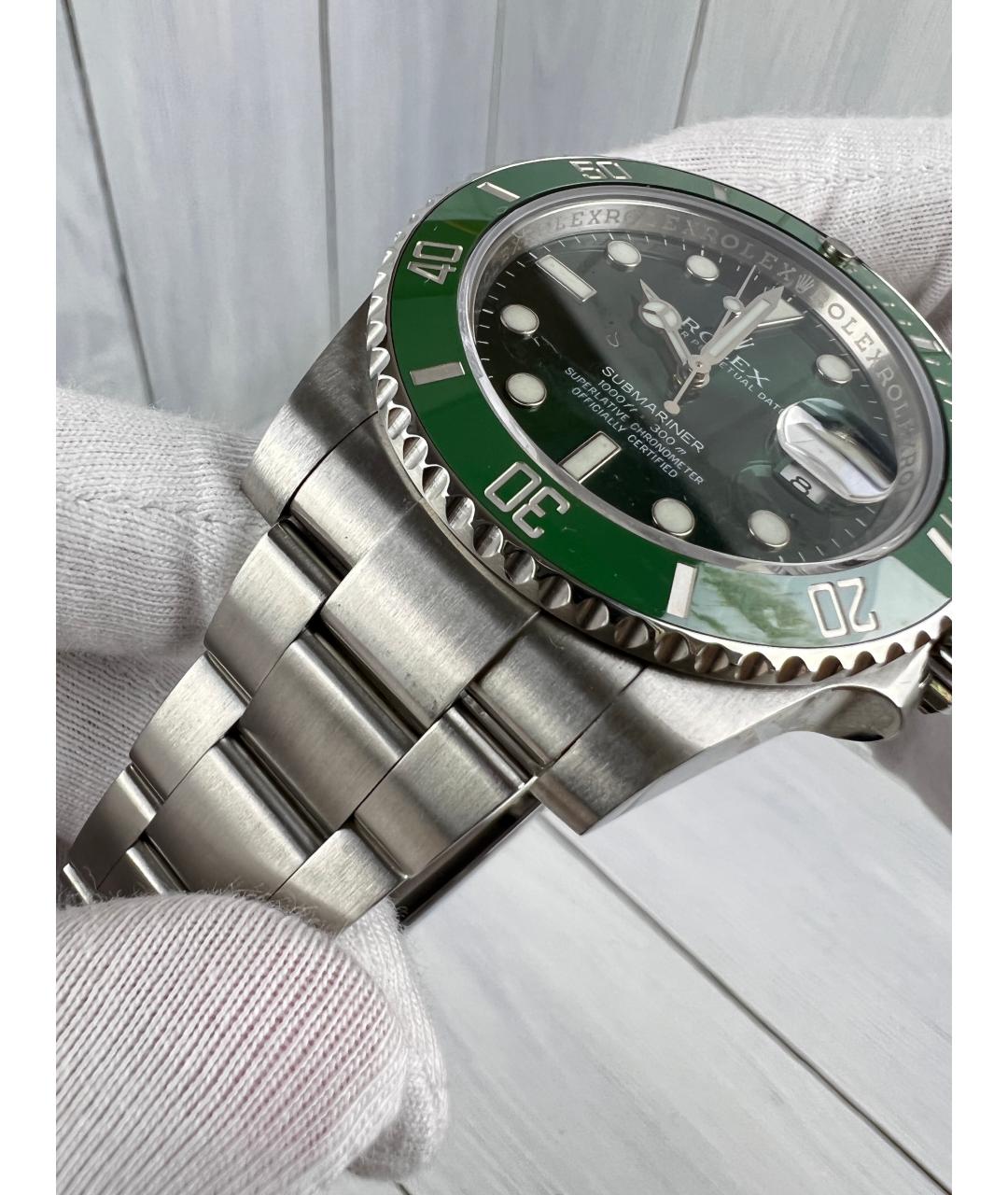 ROLEX Зеленые часы, фото 7