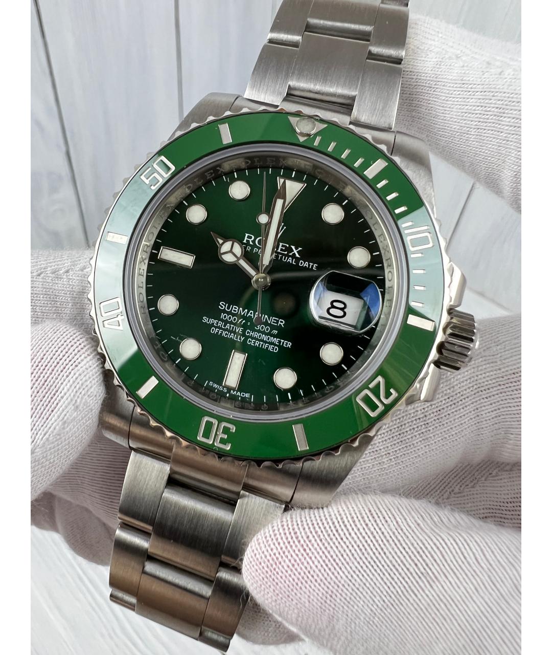 ROLEX Зеленые часы, фото 3