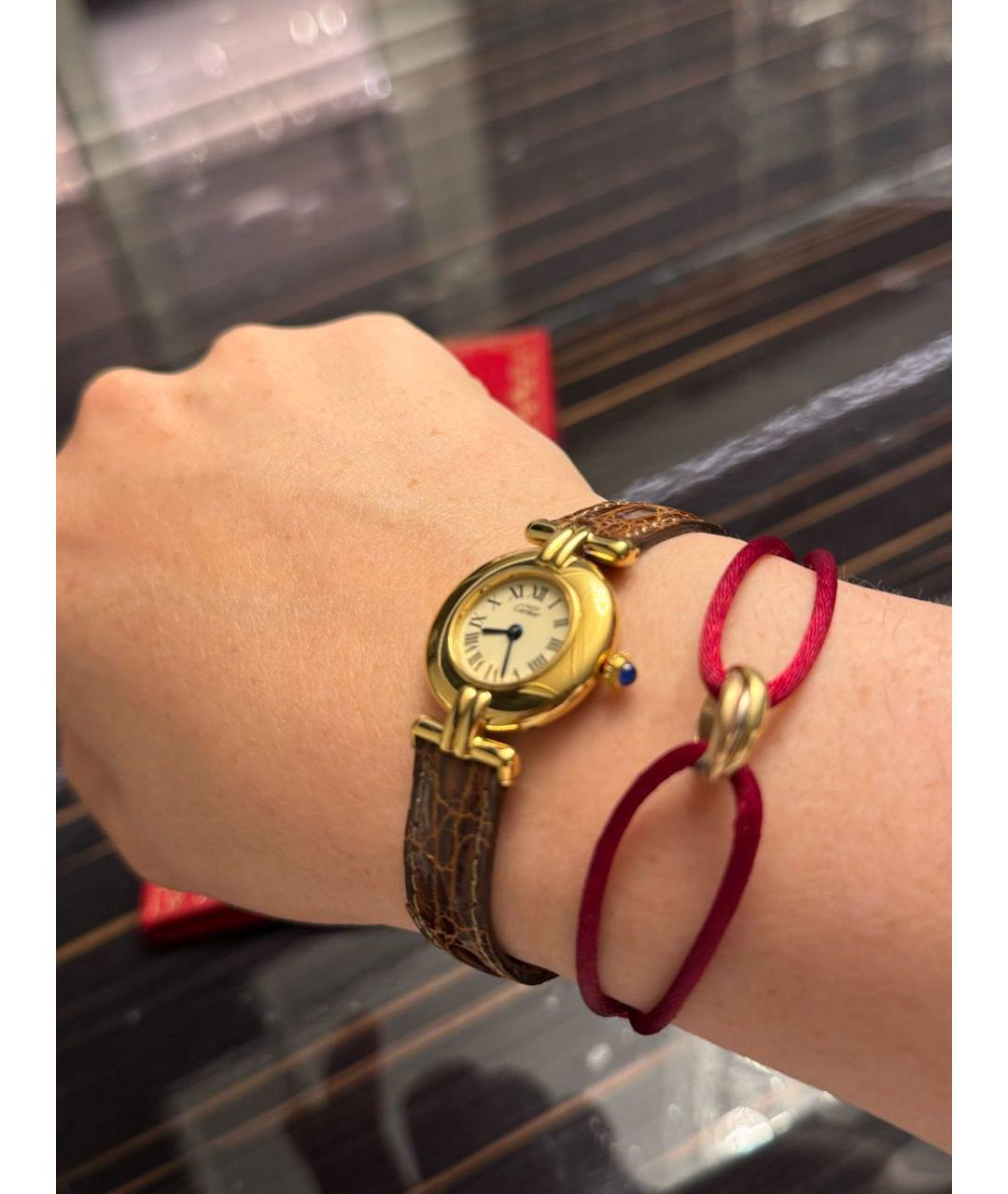 CARTIER Коричневые часы, фото 3