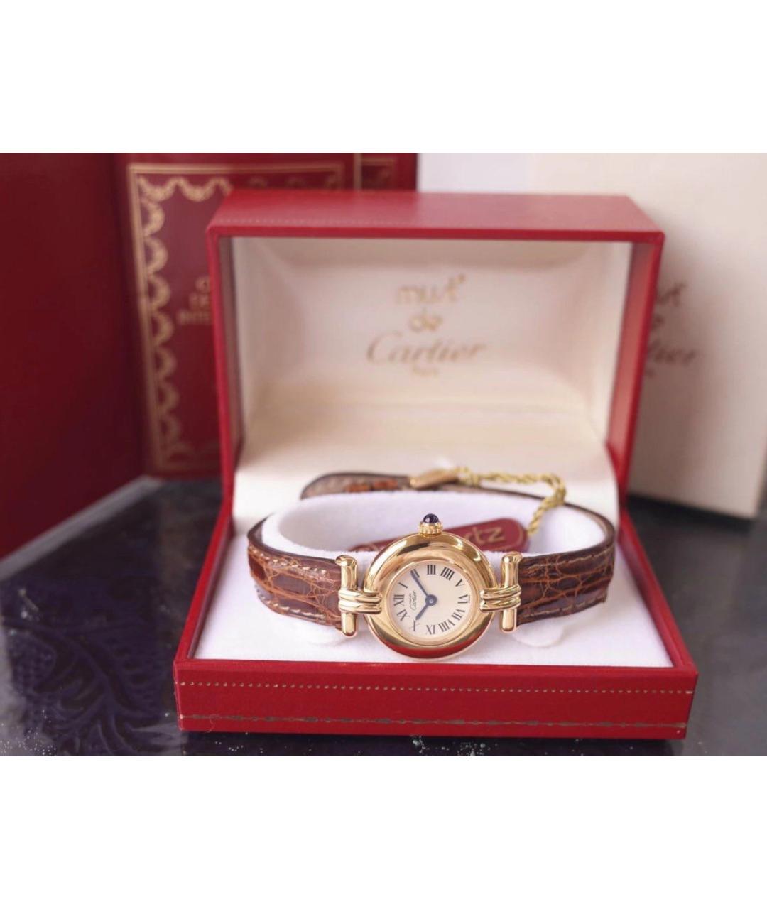 CARTIER Коричневые часы, фото 2