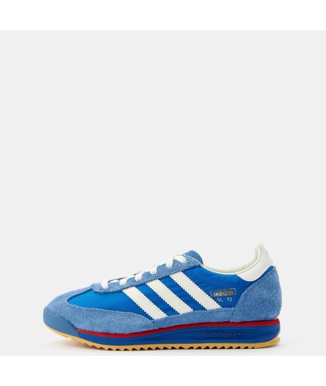 ADIDAS Синие текстильные низкие кроссовки / кеды, фото 2